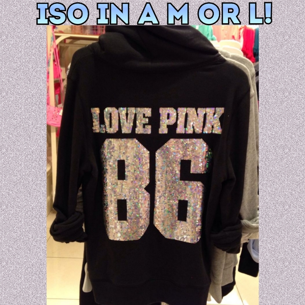PINK Victoria's Secret Bling Full Zip Hoodie (ISO)